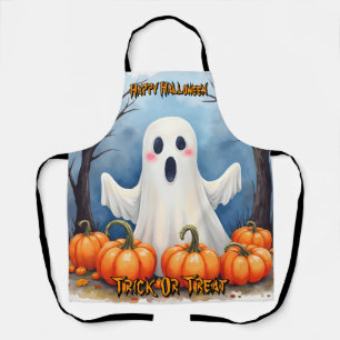Cute Modern Halloween Spooky Collection Apron