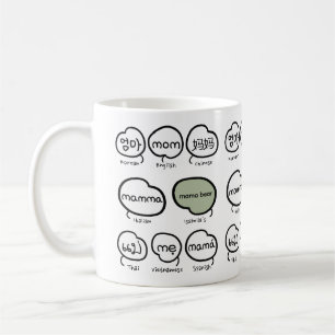 Cute Modern Handwritten Mum Typography Coffee Mug