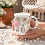 Cute Modern Mama Photo Collage Gift Coffee Mug<br><div class="desc">Celebrate your Mum with our 'Mama' Handwritten Script Mug! This mug, available in a plethora of colours, showcases a unique blend of art and sentiment, offering a heartwarming message from you and your siblings. With just a few clicks, you can upload 10 of your most beloved photos and fill the...</div>