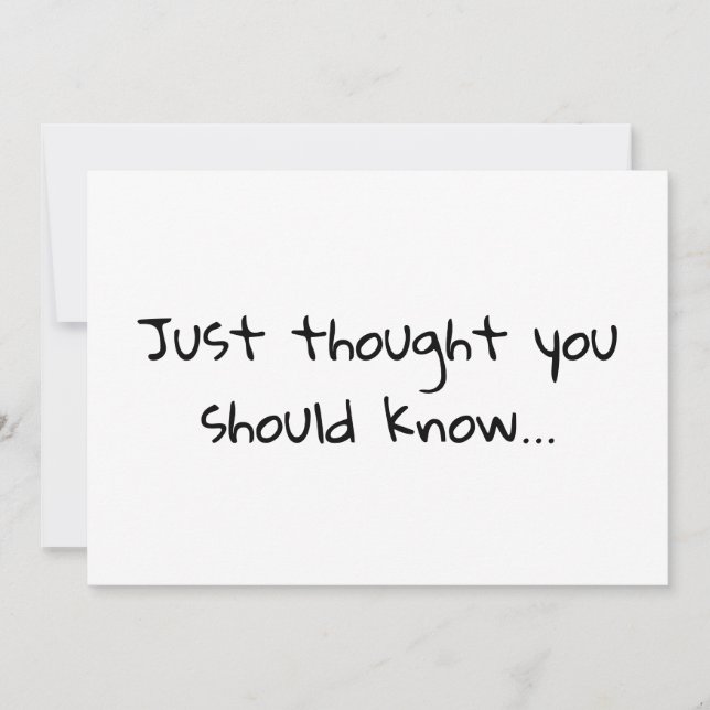 Cute Modern Minimalist Pregnancy Announcement (Front)