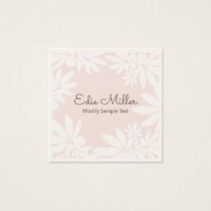 Cute Modern Pale Pink Floral Script Font