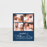 Cute Modern Photo Collage Happy First Fathers Day