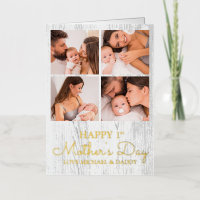 Cute Modern Photo Collage Happy First Mothers Day