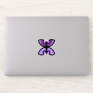 Cute Modern Purple Butterfly Graphic Accent