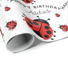 Cute Modern Red Ladybug Personalised