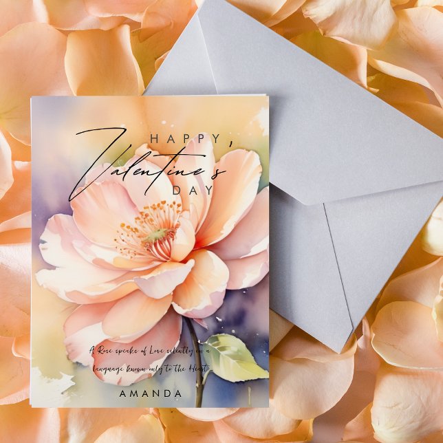 Cute Modern Roses Valentine's day card  (Creator Uploaded)