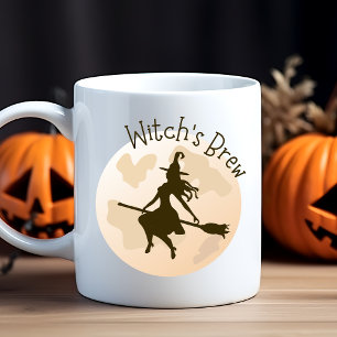 Cute Modern Simple Witch's Brew Typography Trendy Coffee Mug