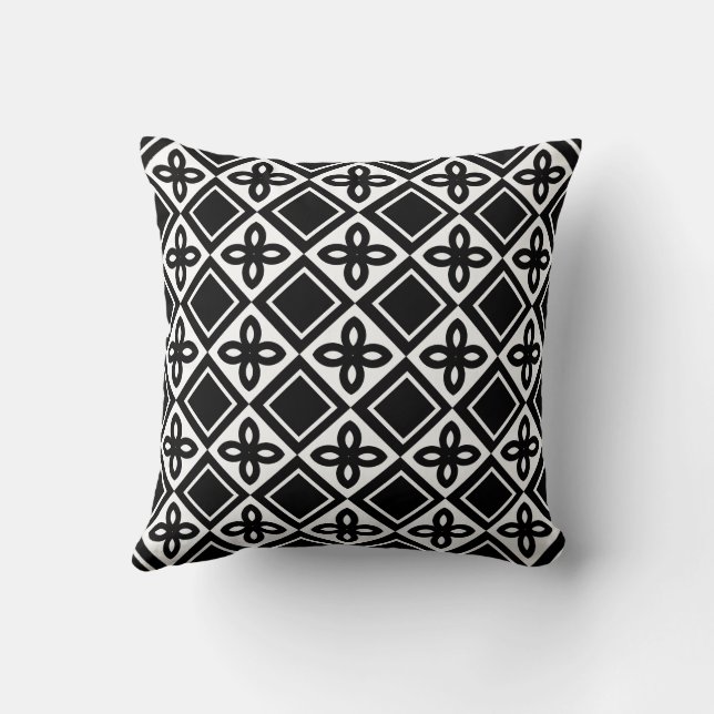 Cute Modern Stylish Trendy Chequered Pattern  Cushion (Back)