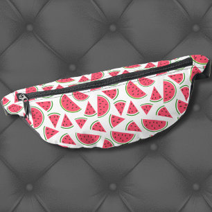 Cute Modern Summer Fruit Pink Red Watermelon Bum Bags