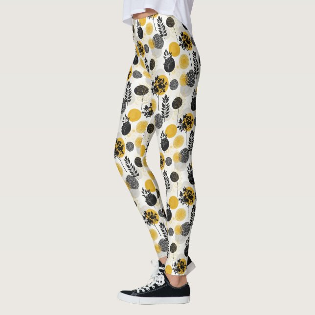 Cute Modern tiled pattern Leggings (Left)