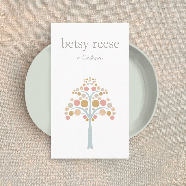 Cute Modern Tree  Business Card (Creator Uploaded)