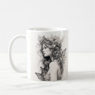 Cute modern uncommon Newlywed Gift for her Wifey Coffee Mug