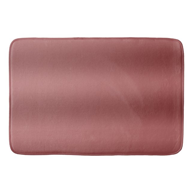 Cute Modern  Watercolor gradient solid red colour  Bath Mat (Front)