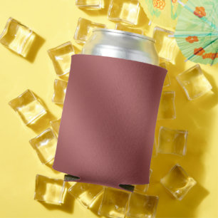 Cute Modern Watercolor gradient solid red colour Can Cooler