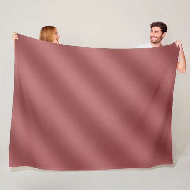 Cute Modern  Watercolor gradient solid red colour  Fleece Blanket (In Situ)