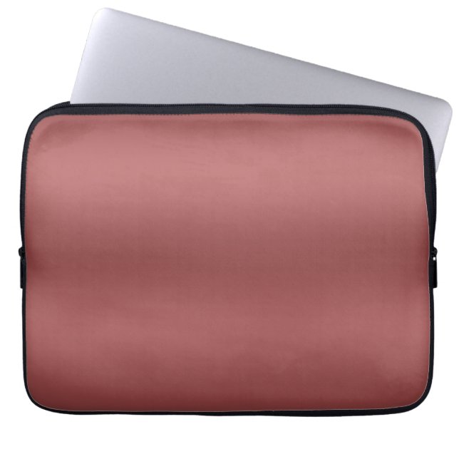 Cute Modern  Watercolor gradient solid red colour  Laptop Sleeve (Front)