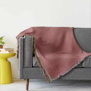 Cute Modern  Watercolor gradient solid red colour  Throw Blanket