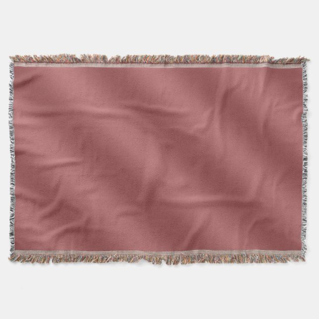 Cute Modern  Watercolor gradient solid red colour  Throw Blanket (Front)