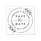 Cute Modern Wreath & Stylish Script Save The Date