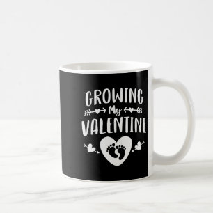 Cute Mom Growing My Valentine Shirt Pregnancy Anno Coffee Mug