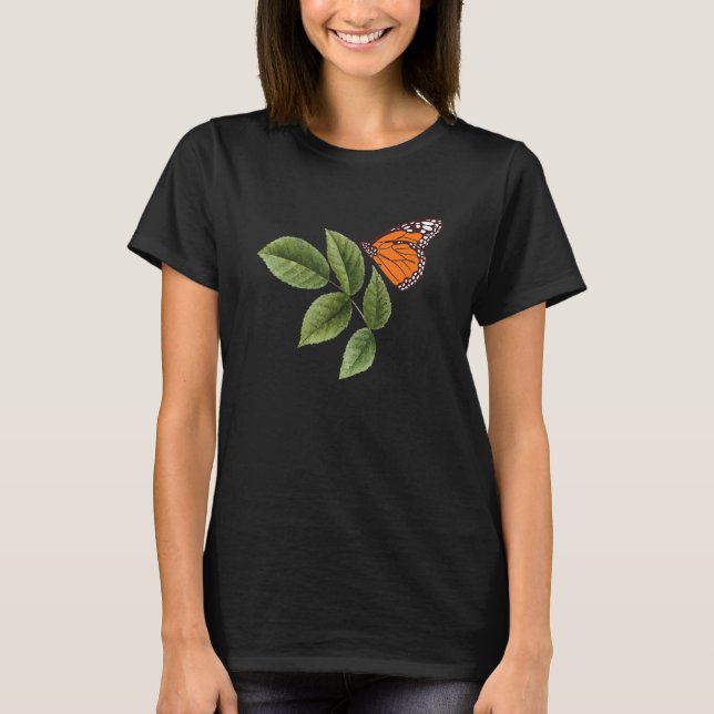 Cute Monarch Butterfly Entomology Butterfly T-Shirt (Front)