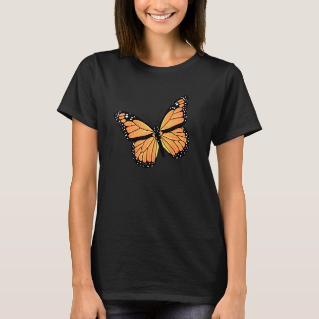 Cute Monarch Butterfly Men Women Garden Butterfly T-Shirt (Front)