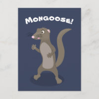 Cute mongoose cartoon illustration