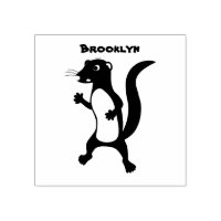 Cute mongoose cartoon illustration