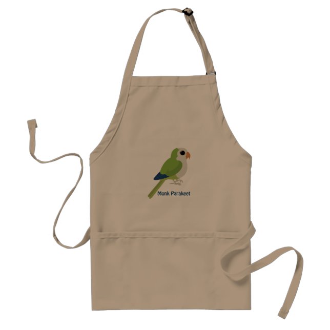 Cute Monk Parakeet Standard Apron (Front)