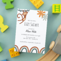 Cute Monkey Baby Shower