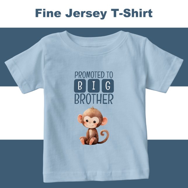 Cute monkey big brother blue baby T-Shirt (Creator Uploaded)