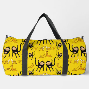 Cute Monkey Birthday Duffle Bag