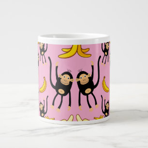 Cute Monkey Birthday Large Coffee Mug