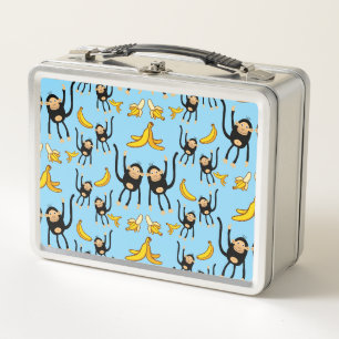 Cute Monkey Birthday  Metal Lunch Box