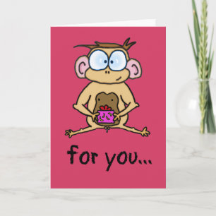Cute Monkey Card
