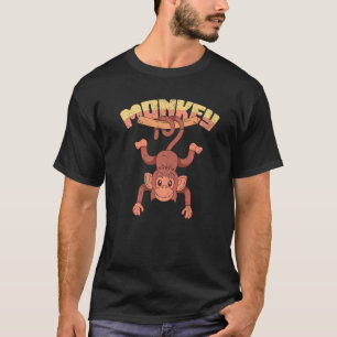 Cute Monkey Chimpanzee Zoo Animal Monkey T-Shirt