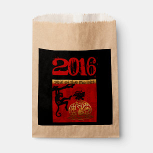 Cute Monkey Chinese Year Zodiac Birthday Favour Bag