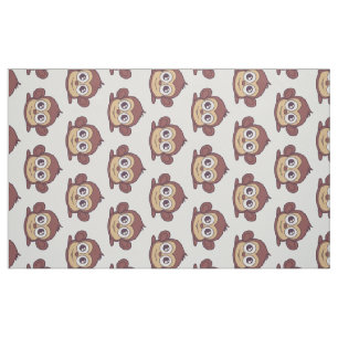 Cute monkey clipart fabric