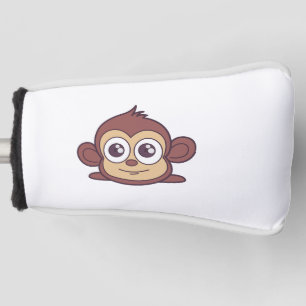 Cute monkey clipart golf head cover