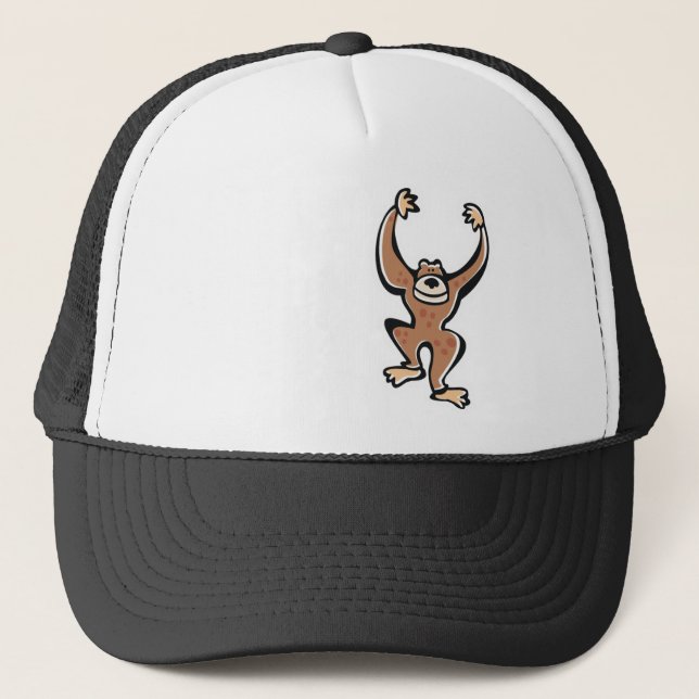 Cute Monkey; Cool Trucker Hat (Front)