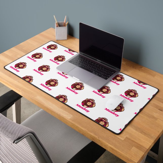 Cute Monkey Desk Mat (Office 2)