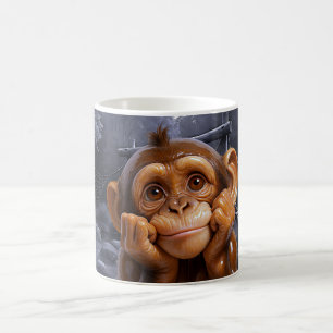 Cute Monkey Image Coffee Mug