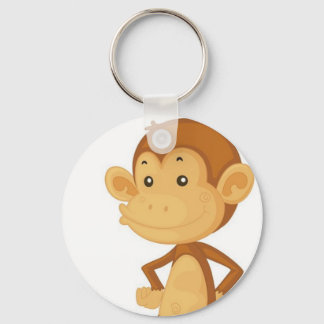 cute monkey key ring