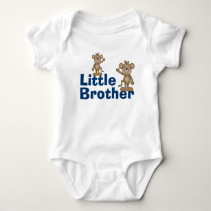 Cute Monkey Little Brother Baby Bodysuit