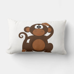 Cute Monkey Lumbar Cushion