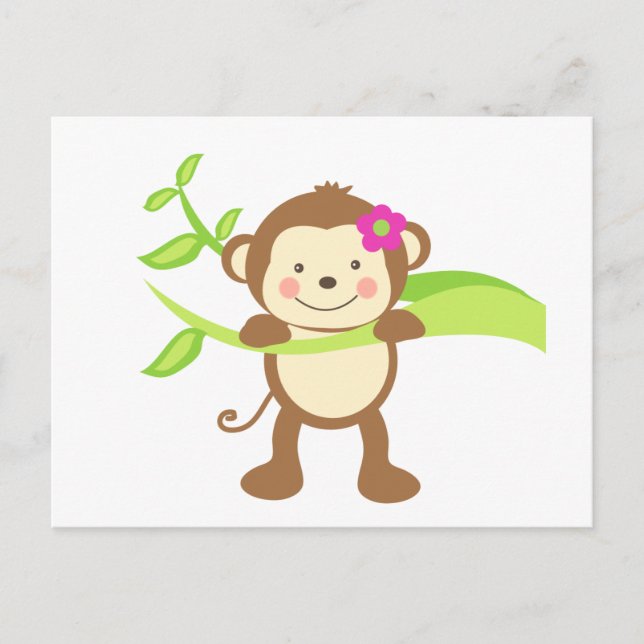 Cute Monkey.png Postcard (Front)