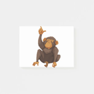 Cute monkey post-it notes