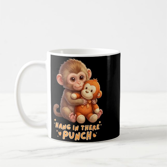 Cute Monkey Punch Baby Monkey Punch Team Punch Coffee Mug (Left)