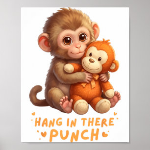 Cute Monkey Punch Baby Monkey Punch Team Punch Poster
