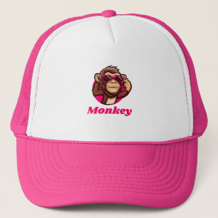 Cute Monkey Trucker Hat
